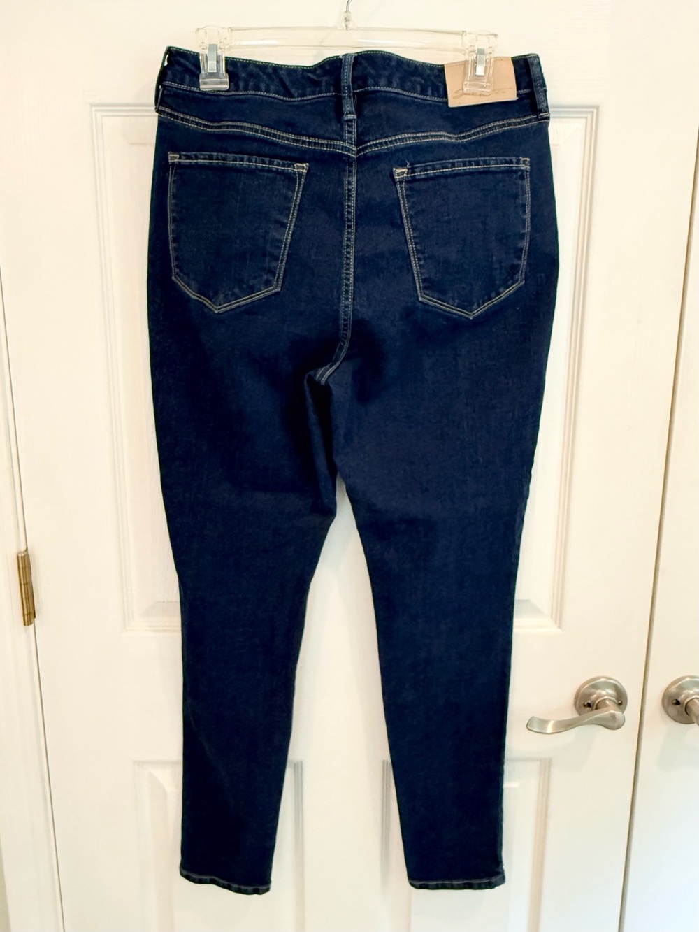 Seven7 Women's Indigo Stretch Skinny Jeans - Dark Wash - Picture 7 of 9
